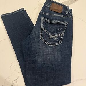 BKE Straight Leg Jeans in Dark Indigo Wash Mens Size 32 Western Urban NWOT